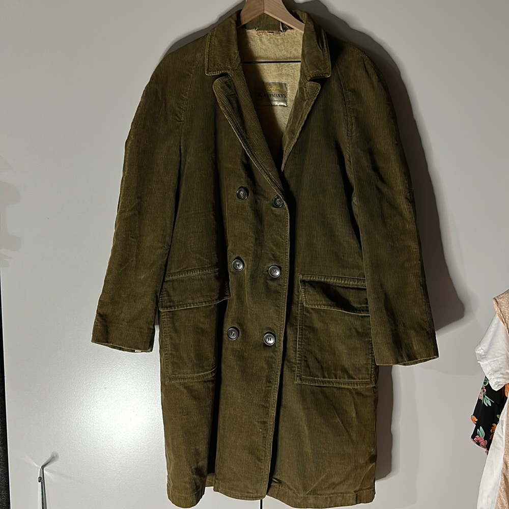 {VGUC} KAUFMANN’S Vintage corduroy coat